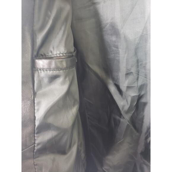 Pronto Uomo Black Leather Jacket M Soft Old Hollywood Luxe-on-Luxe Classic Smart - Picture 5 of 10